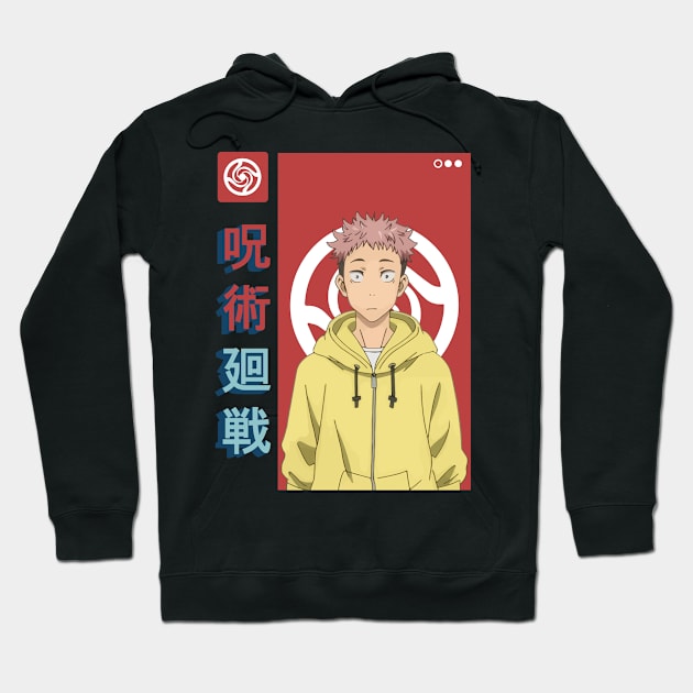 Yuji Itadori Jujutsu Kaisen Hoodie by MAGE